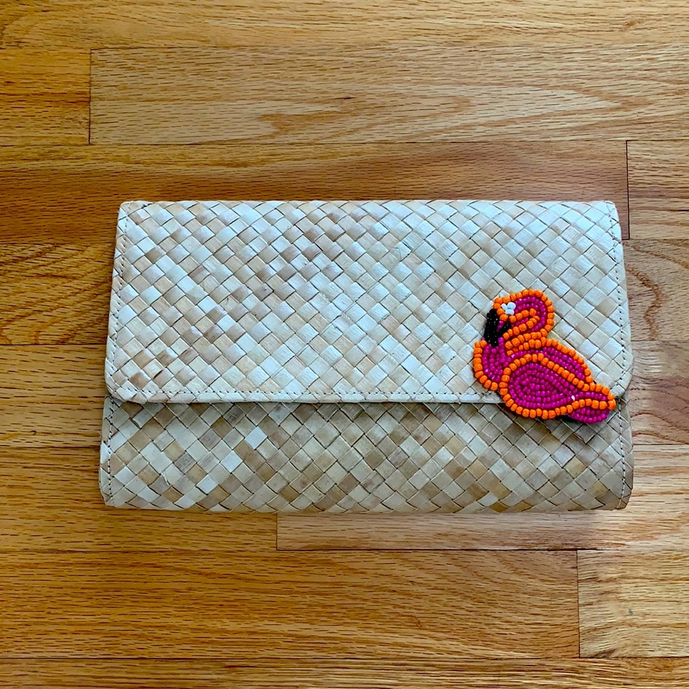 straw bag envelope clutch 🦩